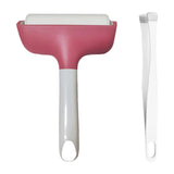 Maxbell Brayer Roller Gluing Application Brayer Tool Tape Roller Tool Art Craft Tool Rose red