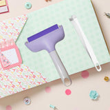 Maxbell Brayer Roller Gluing Application Brayer Tool Tape Roller Tool Art Craft Tool Purple