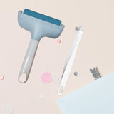 Maxbell Brayer Roller Gluing Application Brayer Tool Tape Roller Tool Art Craft Tool Blue