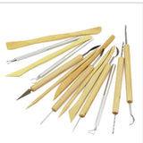 Maxbell 14Pcs Clay Sculpting Tools Pottery Clay Tool for Smoothing Embossing Shaping