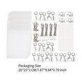 Maxbell 20 Pieces Heat Shrinkable Sheet Materials for Birthday Necklace Father’S Day