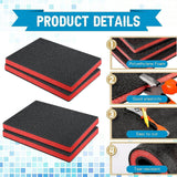 Maxbell 2x4x Tool Box Foam Inserts Practical for Storage Tabletop Miniatures Transport 40cmx33cmx2.5cm