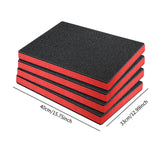 Maxbell 2x4x Tool Box Foam Inserts Practical for Storage Tabletop Miniatures Transport 40cmx33cmx2.5cm