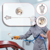 Spray Nozzle Pin Air Cap Set Replace Parts for Automotive Furniture Spraying 1.0mm