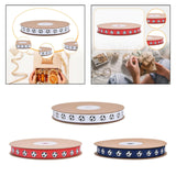 Soccer Ribbon 1cm Wide Soccer Pattern for Sewing Graduation Party Decoration White