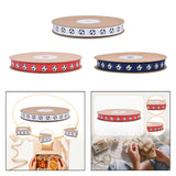 Soccer Ribbon 1cm Wide Soccer Pattern for Sewing Graduation Party Decoration White