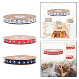 Soccer Ribbon 1cm Wide Soccer Pattern for Sewing Graduation Party Decoration White