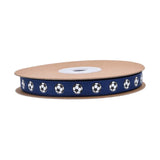 Soccer Ribbon 1cm Wide Soccer Pattern for Sewing Graduation Party Decoration Blue