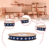 Soccer Ribbon 1cm Wide Soccer Pattern for Sewing Graduation Party Decoration Blue