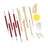 15x Clay Sculpting Tools Pottery Trimming Tools for Shaping Cleaning Molding