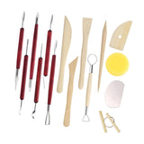 15x Clay Sculpting Tools Pottery Trimming Tools for Shaping Cleaning Molding