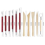 15x Clay Sculpting Tools Pottery Trimming Tools for Shaping Cleaning Molding