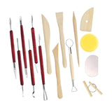 15x Clay Sculpting Tools Pottery Trimming Tools for Shaping Cleaning Molding