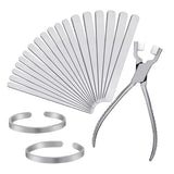 Aluminum Bracelet Blank Set and Plier Aluminum Strip Jewelry Set Blank Molds
