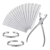 Aluminum Bracelet Blank Set and Plier Aluminum Strip Jewelry Set Blank Molds