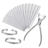 Aluminum Bracelet Blank Set and Plier Aluminum Strip Jewelry Set Blank Molds