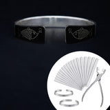 Aluminum Bracelet Blank Set and Plier Aluminum Strip Jewelry Set Blank Molds
