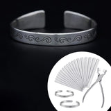 Aluminum Bracelet Blank Set and Plier Aluminum Strip Jewelry Set Blank Molds