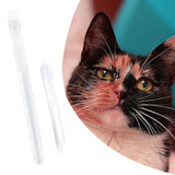 Faux Cat Whiskers Lifelike for DIY Accessories Felting Projects Face Costume 0.18mm White