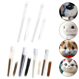 Faux Cat Whiskers Lifelike for DIY Accessories Felting Projects Face Costume 0.18mm White