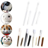 Faux Cat Whiskers Lifelike for DIY Accessories Felting Projects Face Costume 0.18mm White