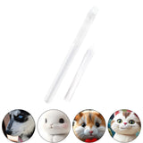 Faux Cat Whiskers Lifelike for DIY Accessories Felting Projects Face Costume 0.15mm Transparent White