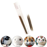 Faux Cat Whiskers Lifelike for DIY Accessories Felting Projects Face Costume 0.2mm Black and Brown
