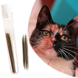Faux Cat Whiskers Lifelike for DIY Accessories Felting Projects Face Costume 0.2mm Black and Brown