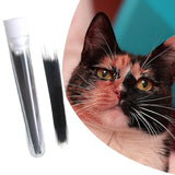 Faux Cat Whiskers Lifelike for DIY Accessories Felting Projects Face Costume 0.18mm Black