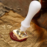 Wax Seal Stamp Handle Multiuse Sealing Stamp Handle for Envelope Card Making White