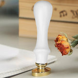Wax Seal Stamp Handle Multiuse Sealing Stamp Handle for Envelope Card Making White