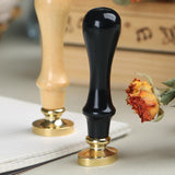 Wax Seal Stamp Handle Multiuse Sealing Stamp Handle for Envelope Card Making Wood Color
