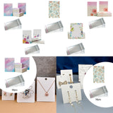 50x Earring Display Cards for Packaging Necklaces Earrings Bracelets A