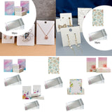 50x Earring Display Cards for Packaging Necklaces Earrings Bracelets A