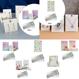 50x Earring Display Cards for Packaging Necklaces Earrings Bracelets A