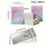 50x Earring Display Cards for Packaging Necklaces Earrings Bracelets A