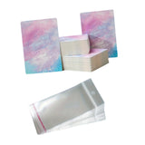 50x Earring Display Cards for Packaging Necklaces Earrings Bracelets A