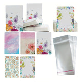 50x Earring Display Cards for Packaging Necklaces Earrings Bracelets C