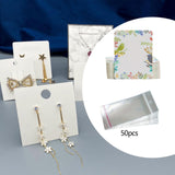 50x Earring Display Cards for Packaging Necklaces Earrings Bracelets C