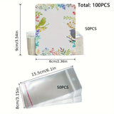 50x Earring Display Cards for Packaging Necklaces Earrings Bracelets C