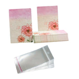 50x Earring Display Cards for Packaging Necklaces Earrings Bracelets D