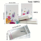 50x Earring Display Cards for Packaging Necklaces Earrings Bracelets E