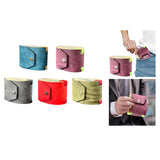 Maxbell Cash Wrap Wallet with Clasp Pouch Organizer for Holiday Business Travel Grey