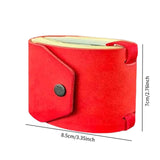 Maxbell Cash Wrap Wallet with Clasp Pouch Organizer for Holiday Business Travel Red