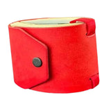 Maxbell Cash Wrap Wallet with Clasp Pouch Organizer for Holiday Business Travel Red