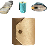 Maxbell Cash Wrap Wallet with Clasp Pouch Organizer for Holiday Business Travel Green