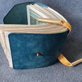 Maxbell Cash Wrap Wallet with Clasp Pouch Organizer for Holiday Business Travel Blue