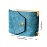 Maxbell Cash Wrap Wallet with Clasp Pouch Organizer for Holiday Business Travel Blue