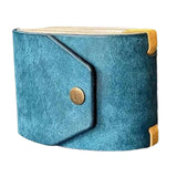 Maxbell Cash Wrap Wallet with Clasp Pouch Organizer for Holiday Business Travel Blue