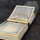 Maxbell Cash Wrap Wallet with Clasp Pouch Organizer for Holiday Business Travel Blue